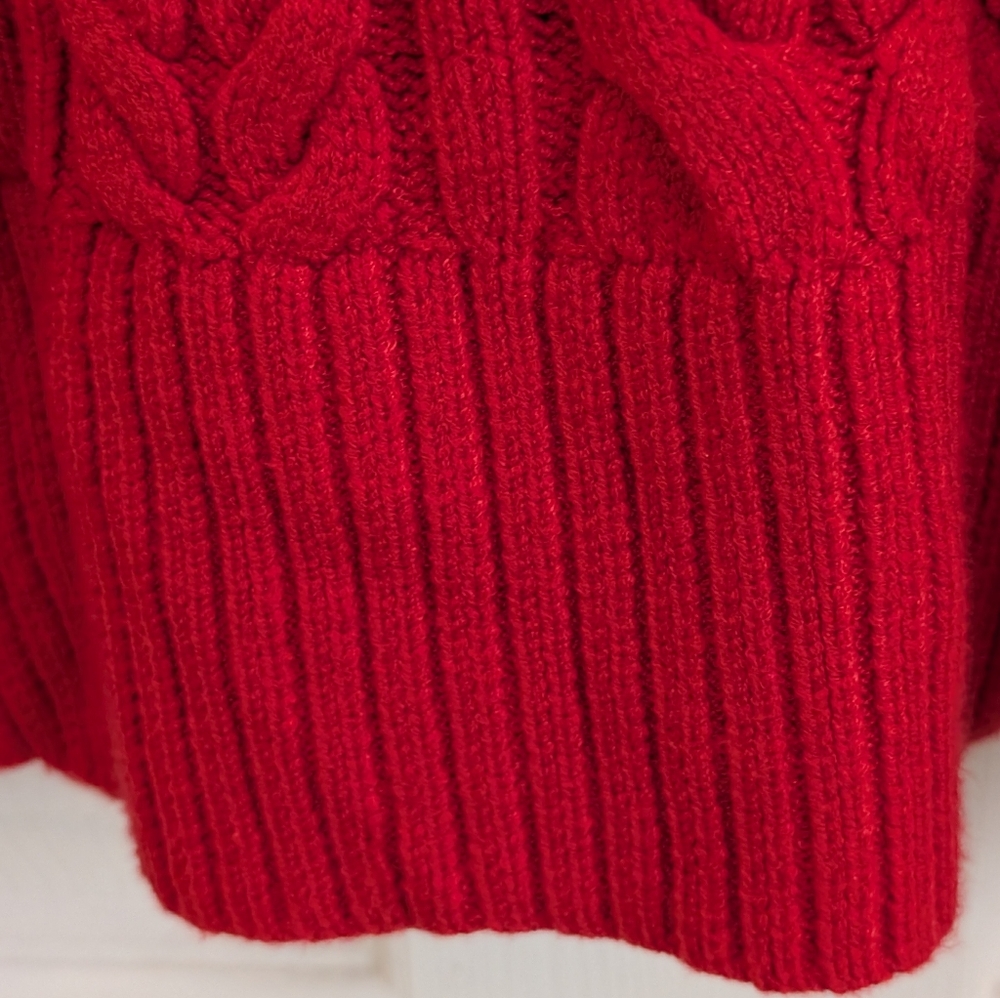 Philosophy Red Apple Cable Knit Sweater NWT - Picture 6 of 10